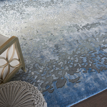 Nourison Home Prismatic  Denim  Contemporary