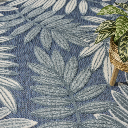 Nourison Home Aloha  Blue  Contemporary