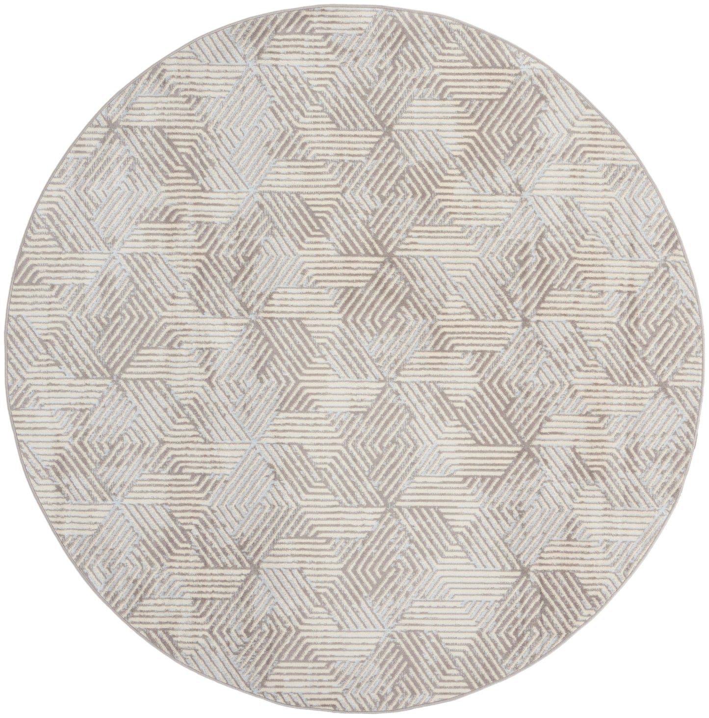 Nourison Home Grafix GRF39 Grey Contemporary Power-loomed Rug