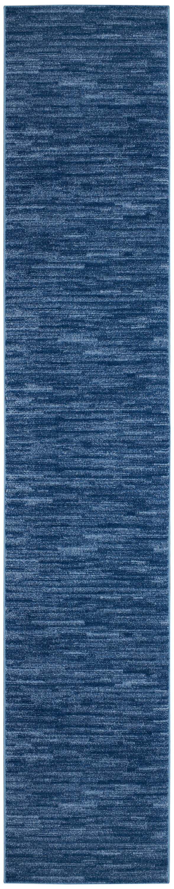 Nourison Home Nourison Essentials NRE01 Navy Blue Contemporary Power-loomed Rug