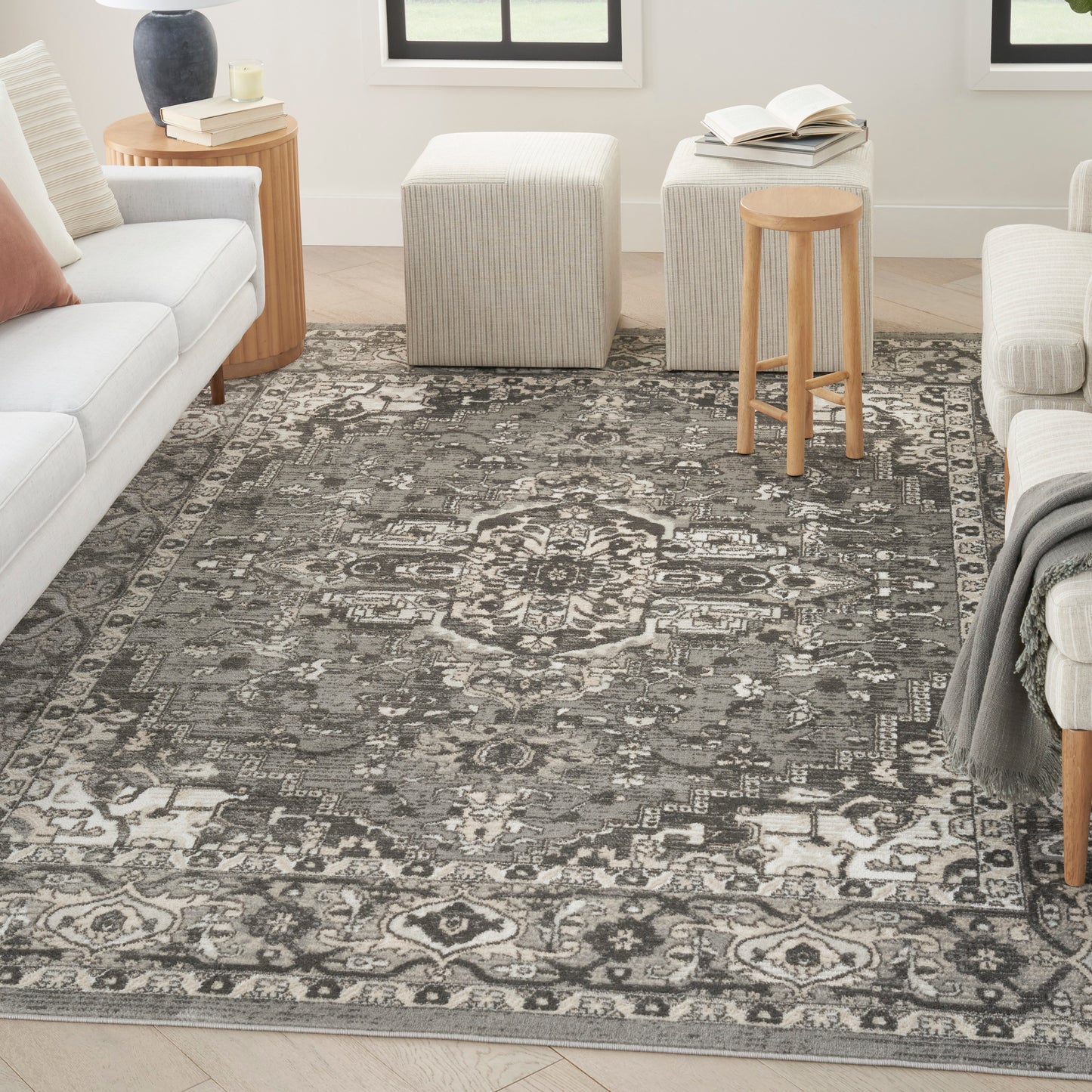 Nourison Home Quarry  Grey  Transitional