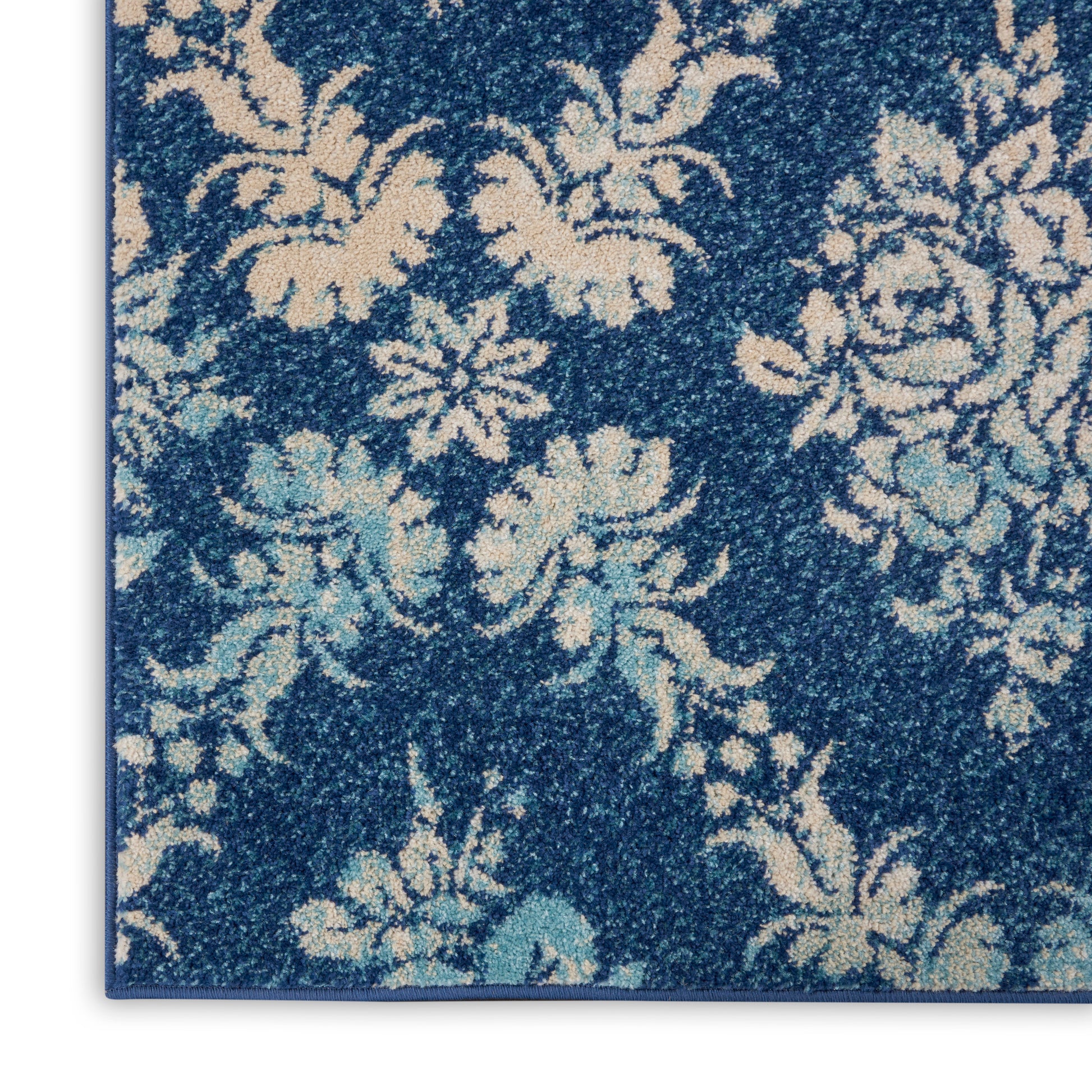 Nourison Home Tranquil  Navy Light Blue  Transitional