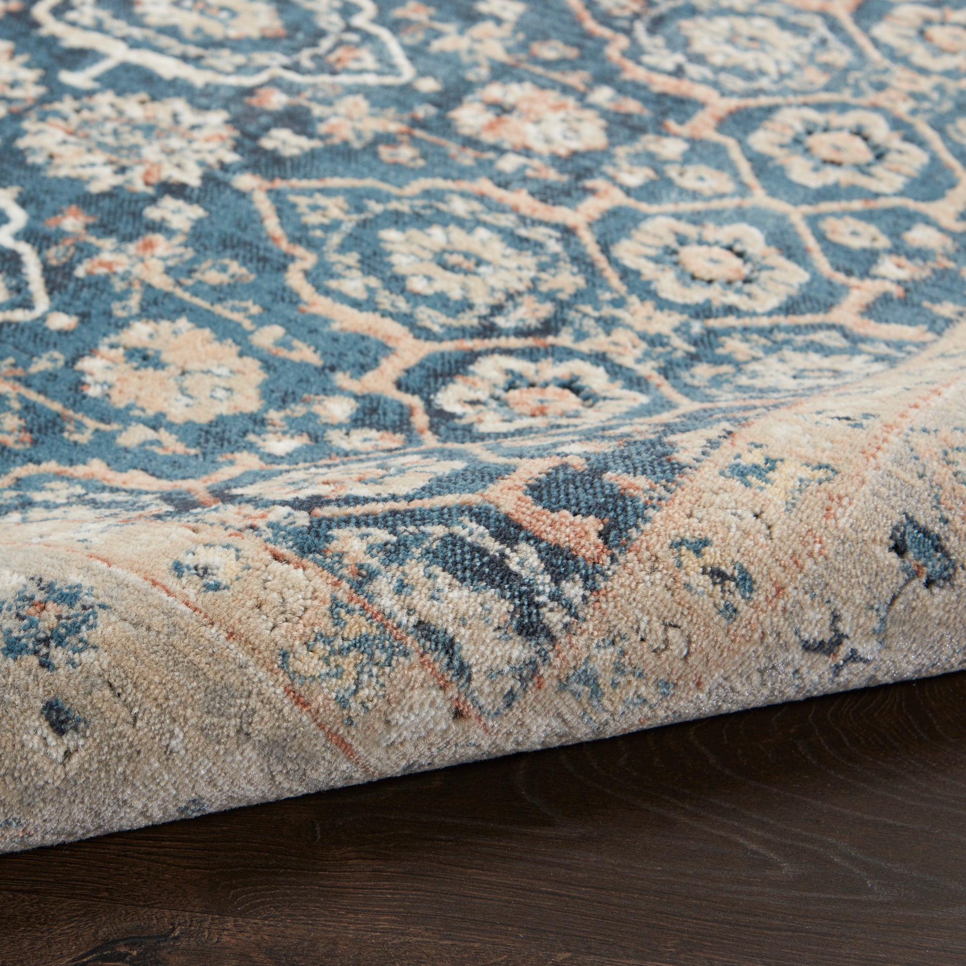 Nourison Home Malta  Blue Grey  Traditional