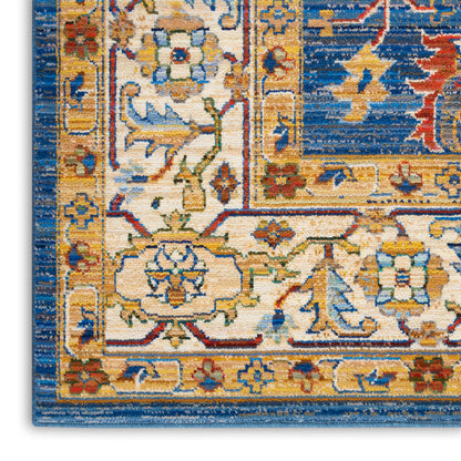 Nourison Home Majestic  Denim Blue  Traditional