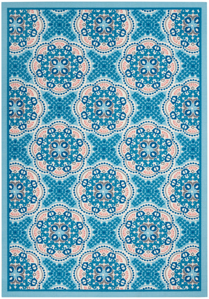 Waverly Sun N Shade SND90 Blue Contemporary Power-Loomed Rug