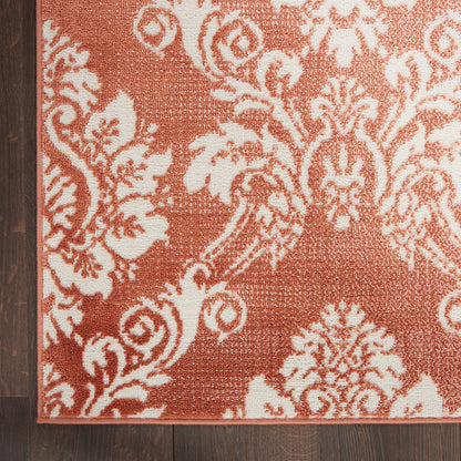 Nourison Home Elation  Brick Ivory  Traditional