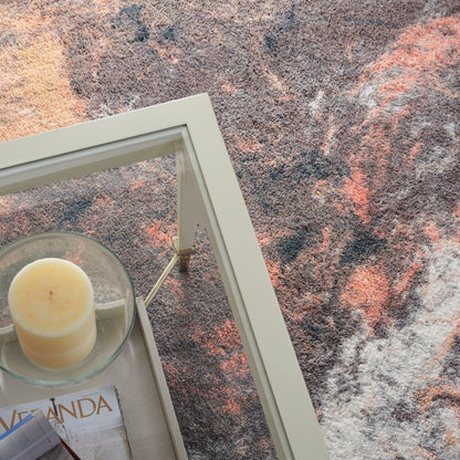 Nourison Home Corsica Shag  Blue Multicolor  Contemporary