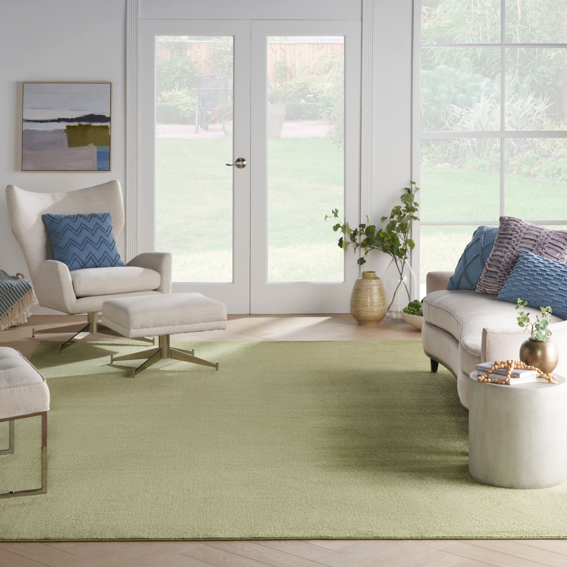 Nourison Home Nourison Essentials  Green  Contemporary
