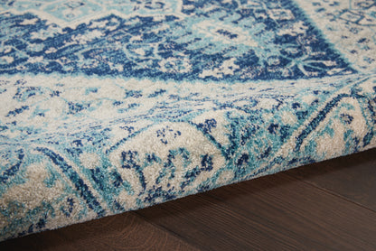 Nourison Home Tranquil  Ivory Navy  Transitional