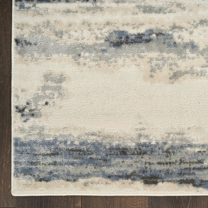 Nourison Home Serenity Home  Blue Multicolor  Contemporary