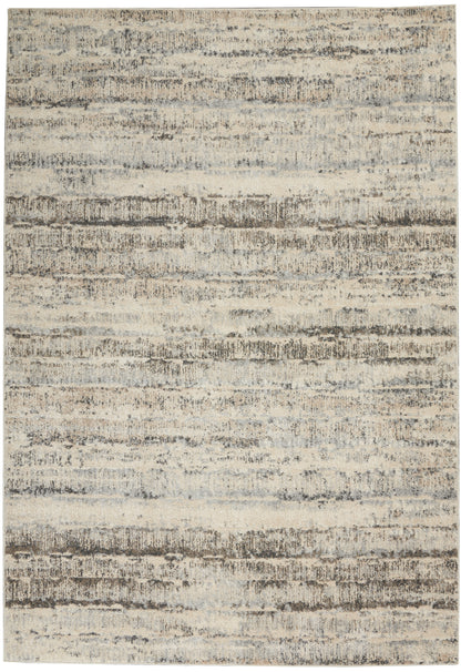 Calvin Klein Etched CK73 Ivory Beige Contemporary Power-loomed Rug