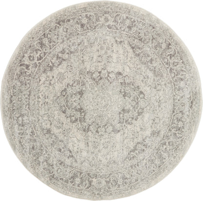 Nourison Home Tranquil TRA05 Ivory Grey Traditional Power-loomed Rug