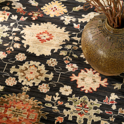 Nourison Home Antique Bloom  Black  Traditional