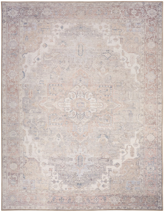 Nourison Home Vintage Washables  Light Blue  Traditional