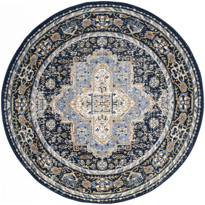 Nourison Home Nourison Essentials Persian NRE07 Navy Traditional Power-loomed Rug