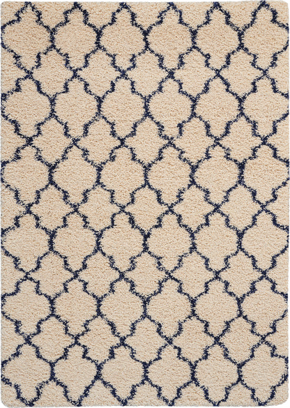 Nourison Home Amore AMOR2 Ivory Blue Contemporary Power-loomed Rug