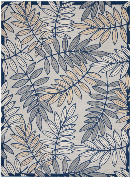 Nourison Home Aloha  Ivory Navy  Contemporary
