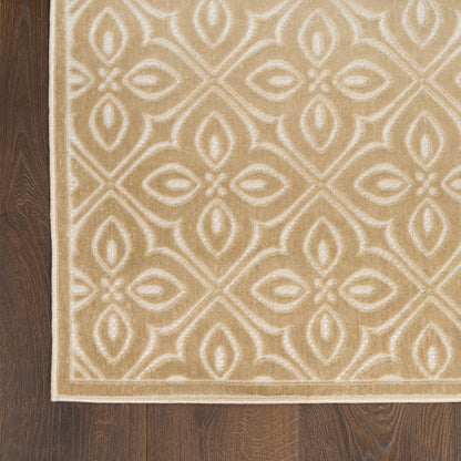Nourison Home Washable Charm  Beige Ivory  Contemporary