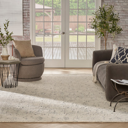 Nourison Home Colorado  Ivory Navy  Contemporary