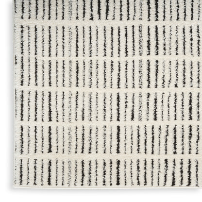 Nourison Home Modern Comfort  Ivory Black  Contemporary