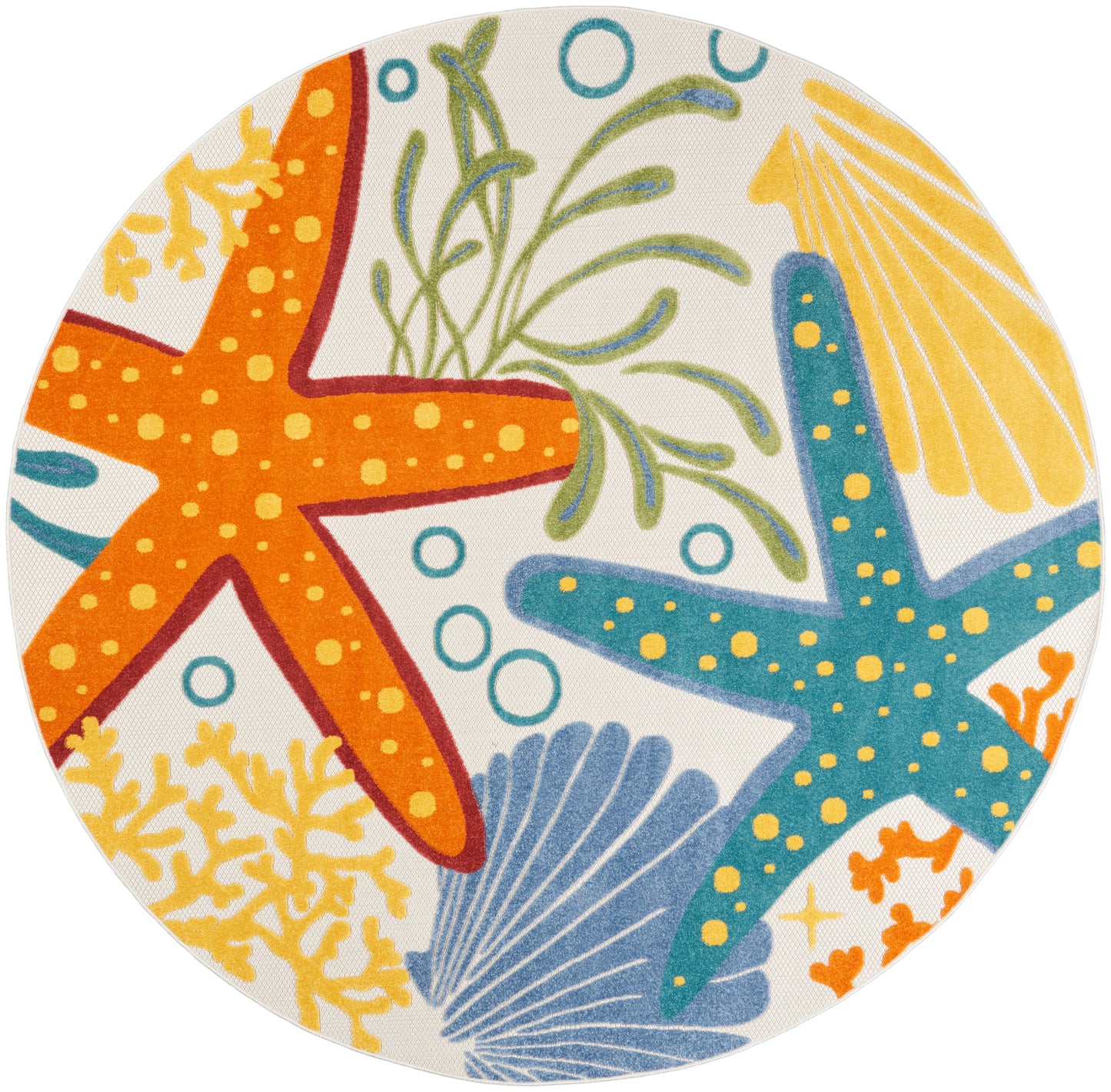 Nourison Home Aloha ALH24 Multicolor Contemporary Power-loomed Rugs