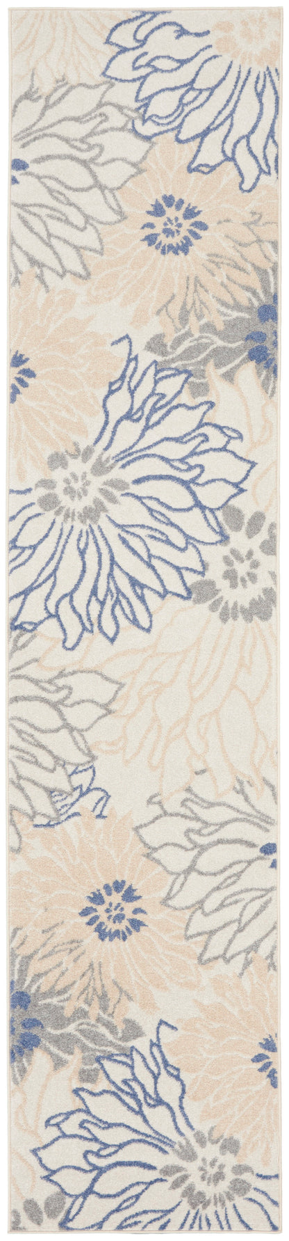 Nourison Home Passion PSN17 Ivory Grey Blue Contemporary Power-loomed Rugs