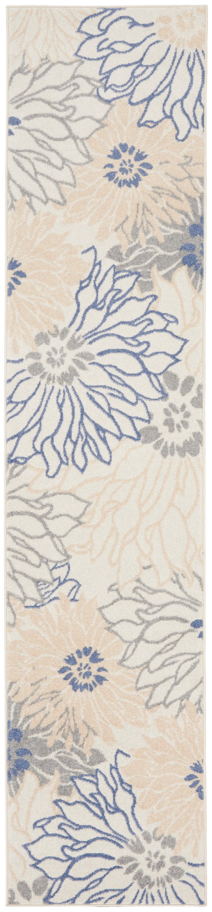Nourison Home Passion PSN17 Ivory Grey Blue Contemporary Power-loomed Rugs