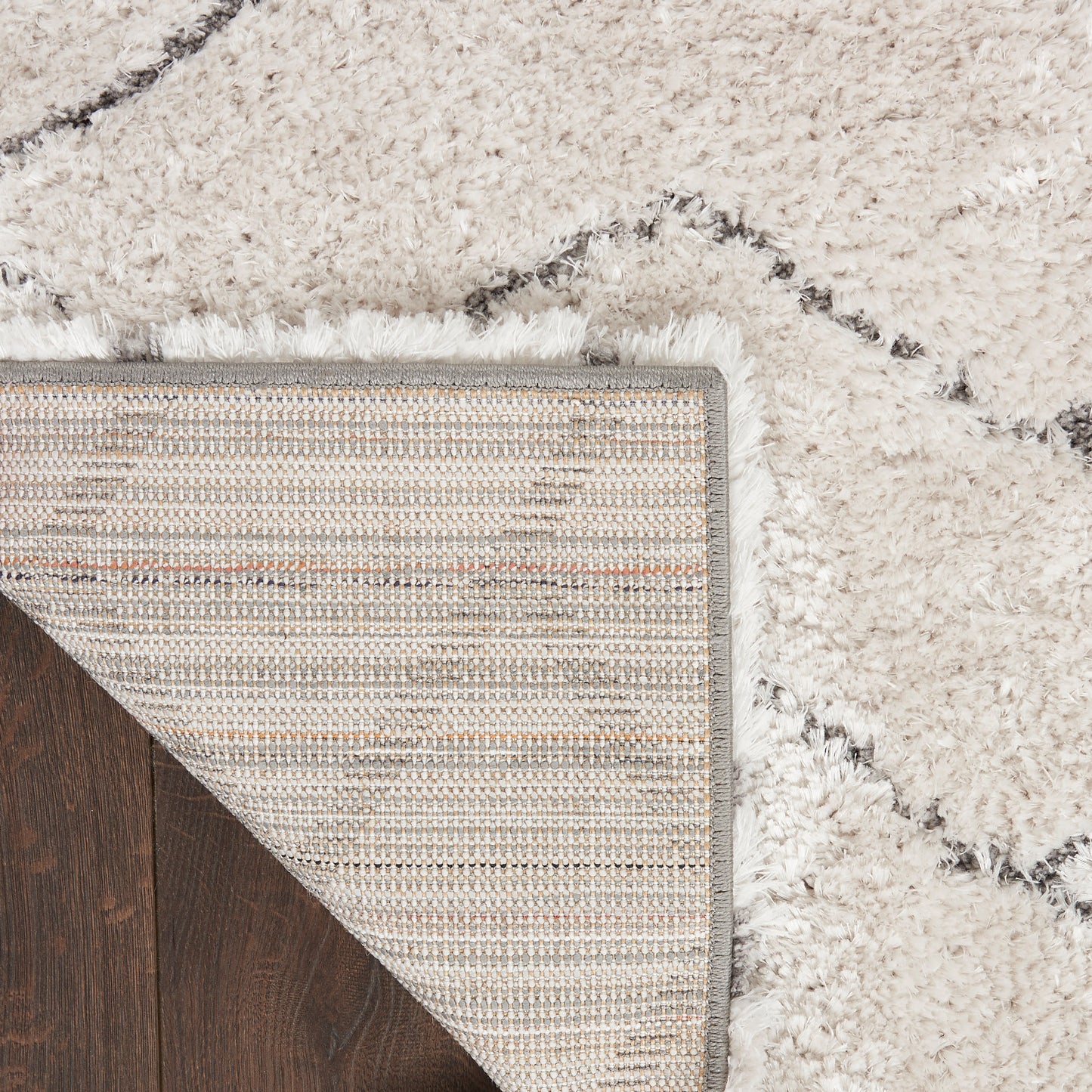 Nourison Home Dreamy Shag  Ivory Grey  Contemporary