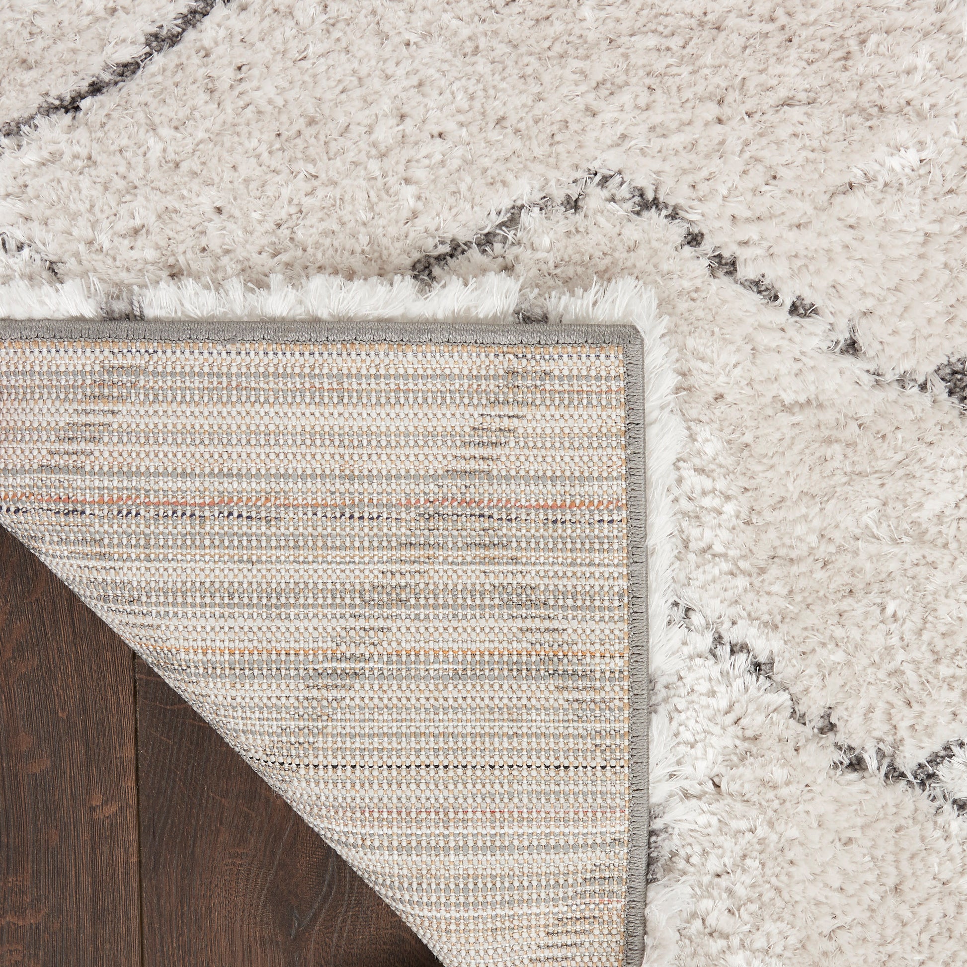 Nourison Home Dreamy Shag  Ivory Grey  Contemporary