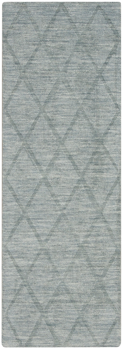 Nourison Home Wool Haven WOH01 Blue Contemporary Hand Woven Rug