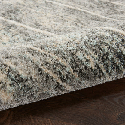 Nourison Home Marmara  Charcoal Ivory  Contemporary