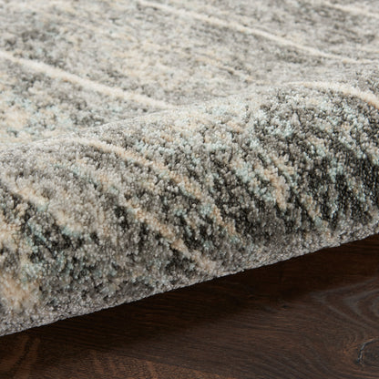 Nourison Home Marmara  Charcoal Ivory  Contemporary