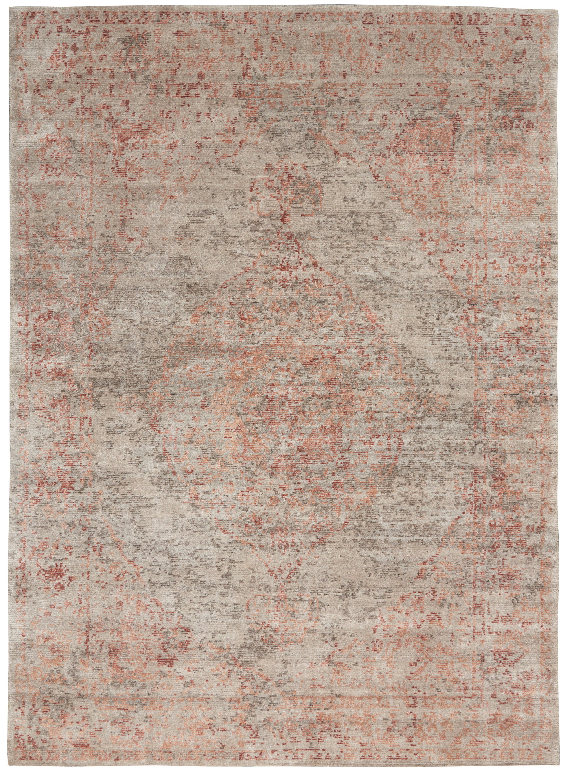 Nourison Home Lucent  Silver Red  Transitional
