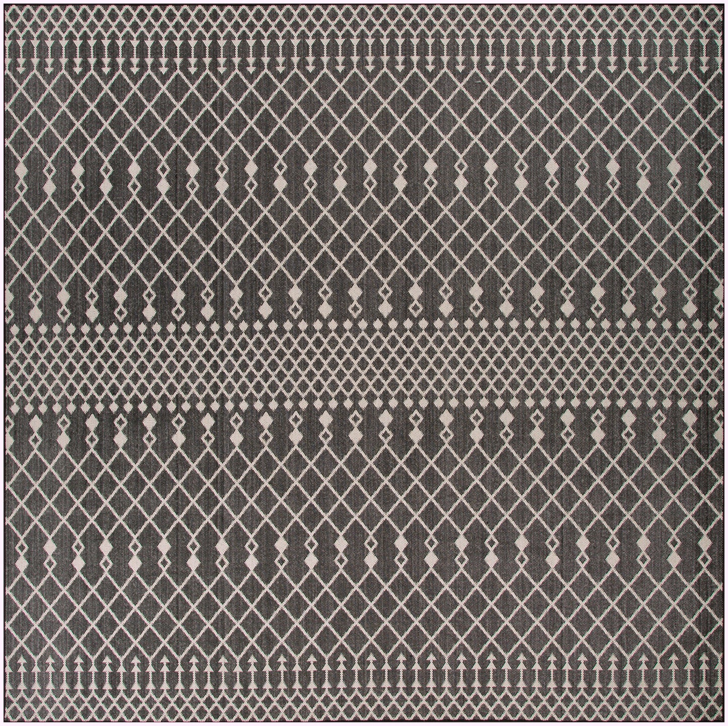 Nourison Home Positano POS02 Black Contemporary Power-loomed Rug