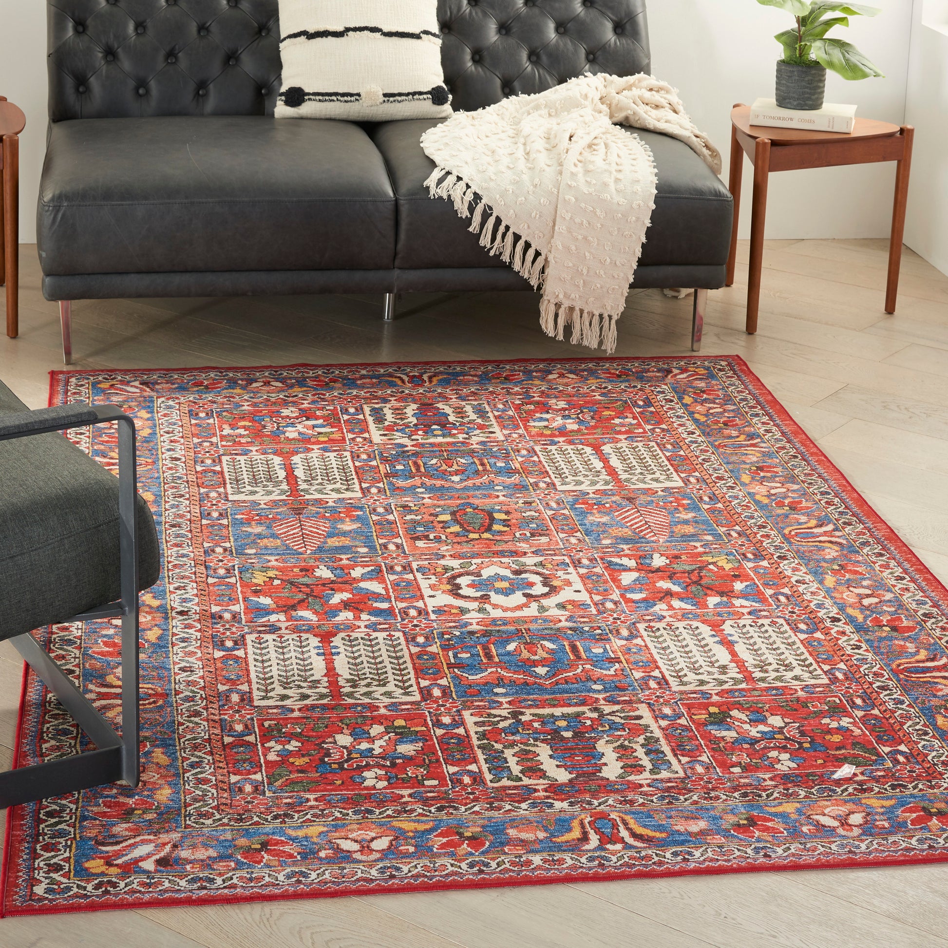 Nourison Home Fulton  Red  Traditional