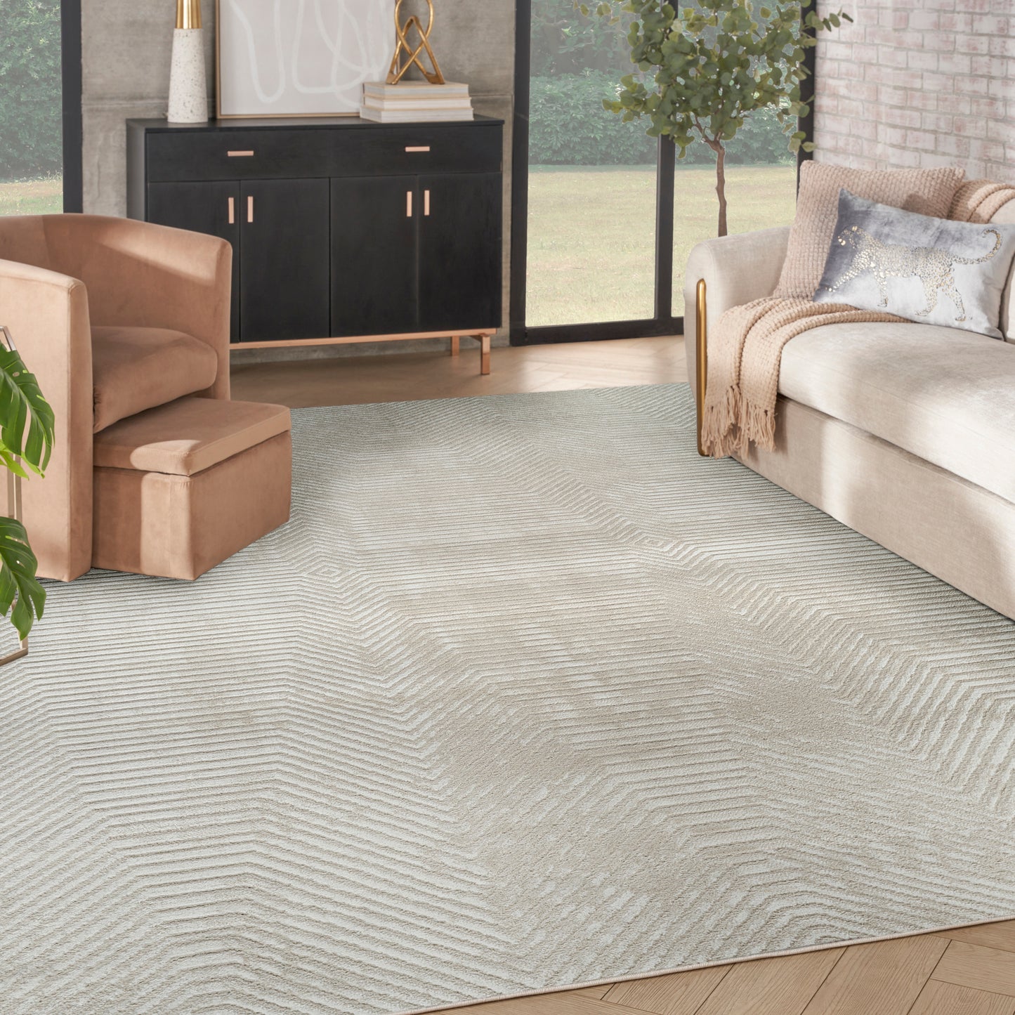 Nourison Home Dekor  Ivory Beige  Contemporary