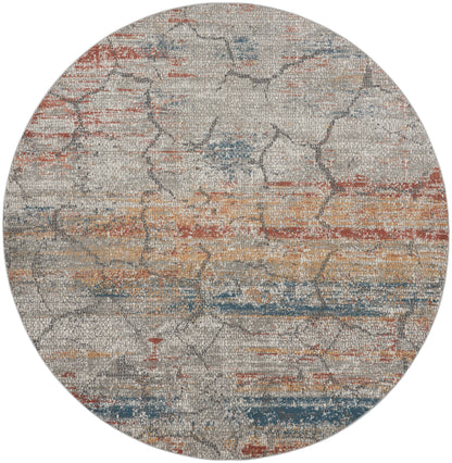 Nourison Home Rustic Textures RUS11 Multicolor Contemporary Power-loomed Rugs