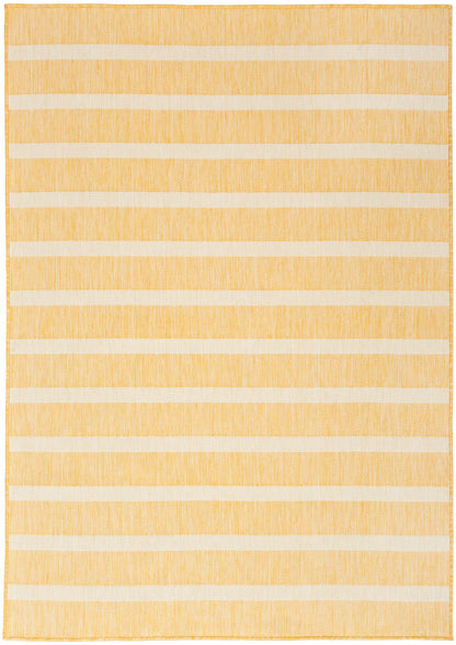 Nourison Home Positano POS03 Yellow Ivory Contemporary Power-loomed Rug