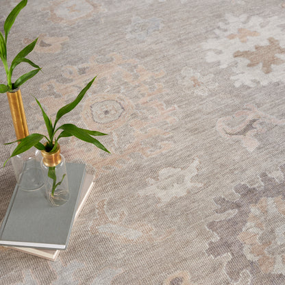 Nourison Home Aldora  Silver Blue  Traditional