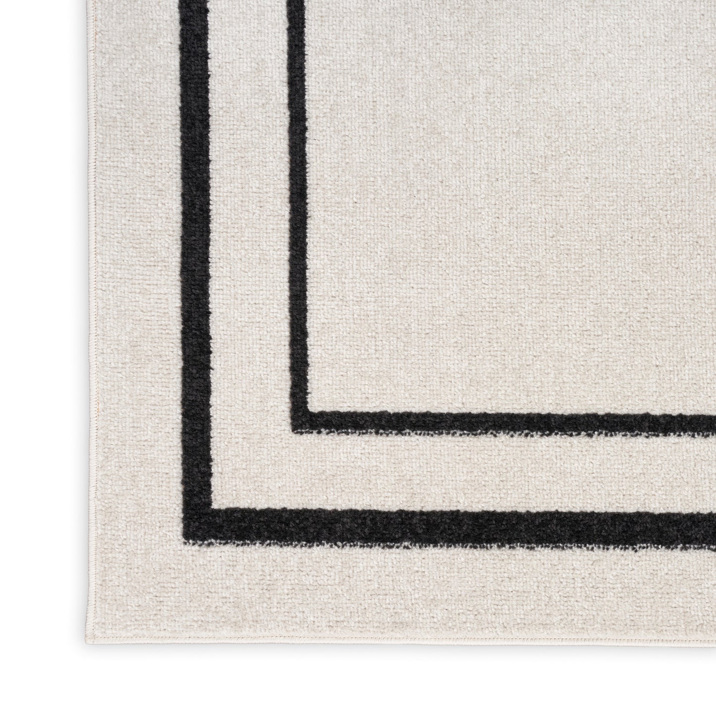 Nourison Home Nourison Essentials  Ivory Black  Contemporary