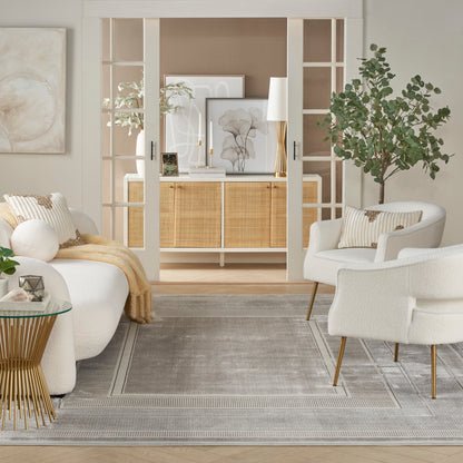 Nourison Home Glitz  Silver  Contemporary