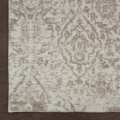 Nourison Home Damask  Ivory  Transitional