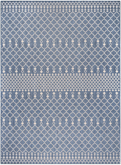 Nourison Home Positano POS02 Navy Blue Contemporary Power-loomed Rug