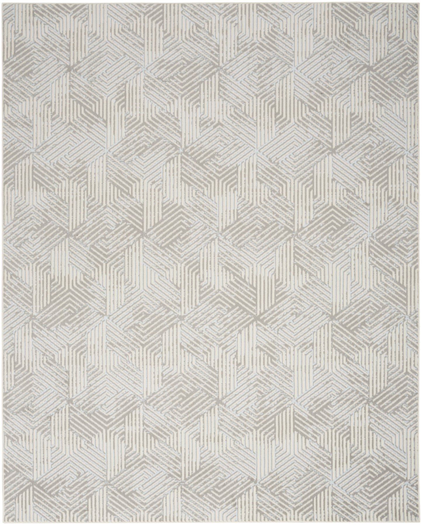 Nourison Home Grafix GRF39 Grey Contemporary Power-loomed Rug