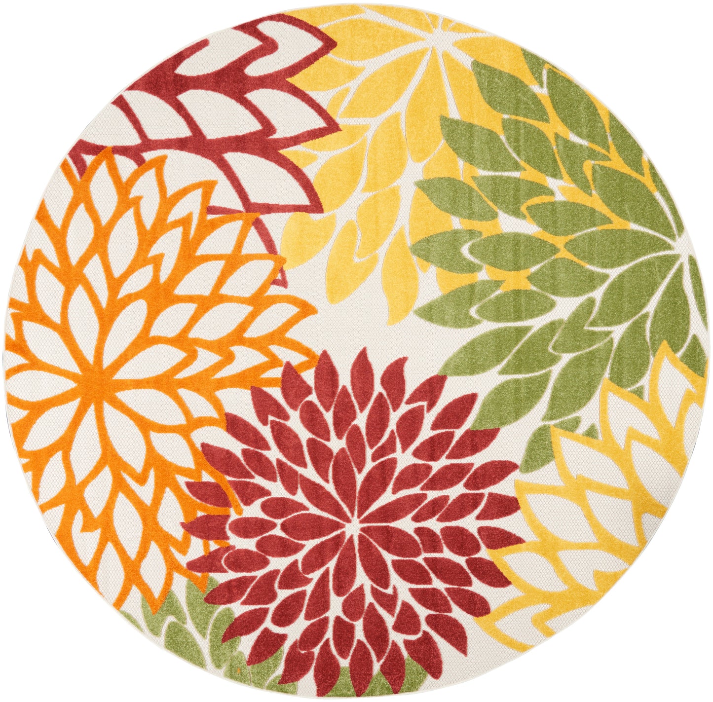 Nourison Home Aloha ALH05 Red Multicolor Contemporary Power-loomed Rugs