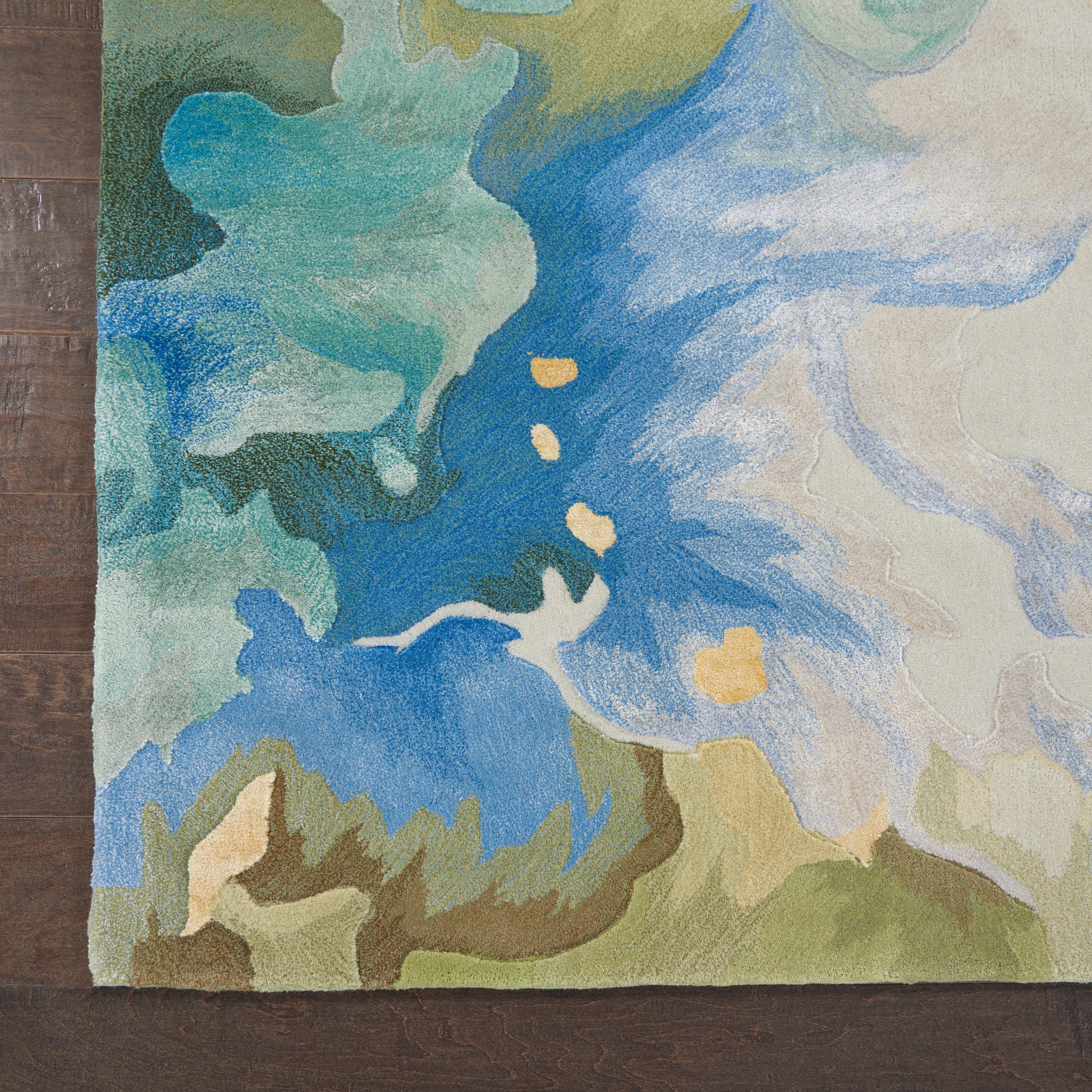 Nourison Home Prismatic  Seafoam  Contemporary