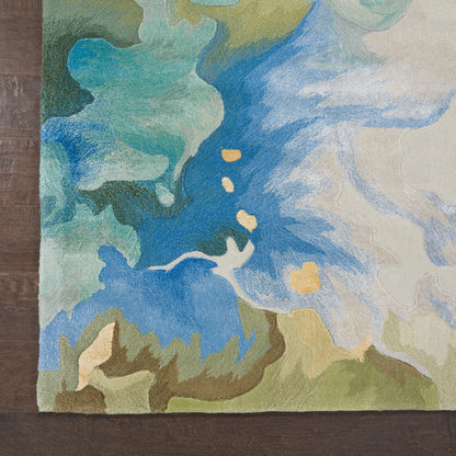 Nourison Home Prismatic  Seafoam  Contemporary