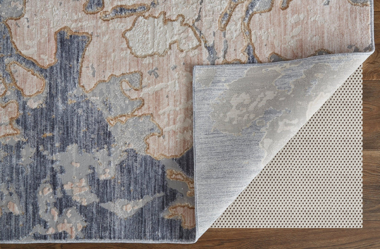 Feizy Laina 39G8F Blue Multi Abstract Machine Woven Rug - Rugs - Feizy - Atlanta Designer Rugs