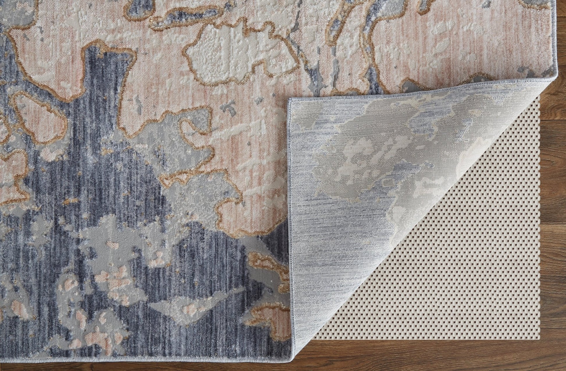 Feizy Laina 39G8F Blue Multi Abstract Machine Woven Rug - Rugs - Feizy - Atlanta Designer Rugs