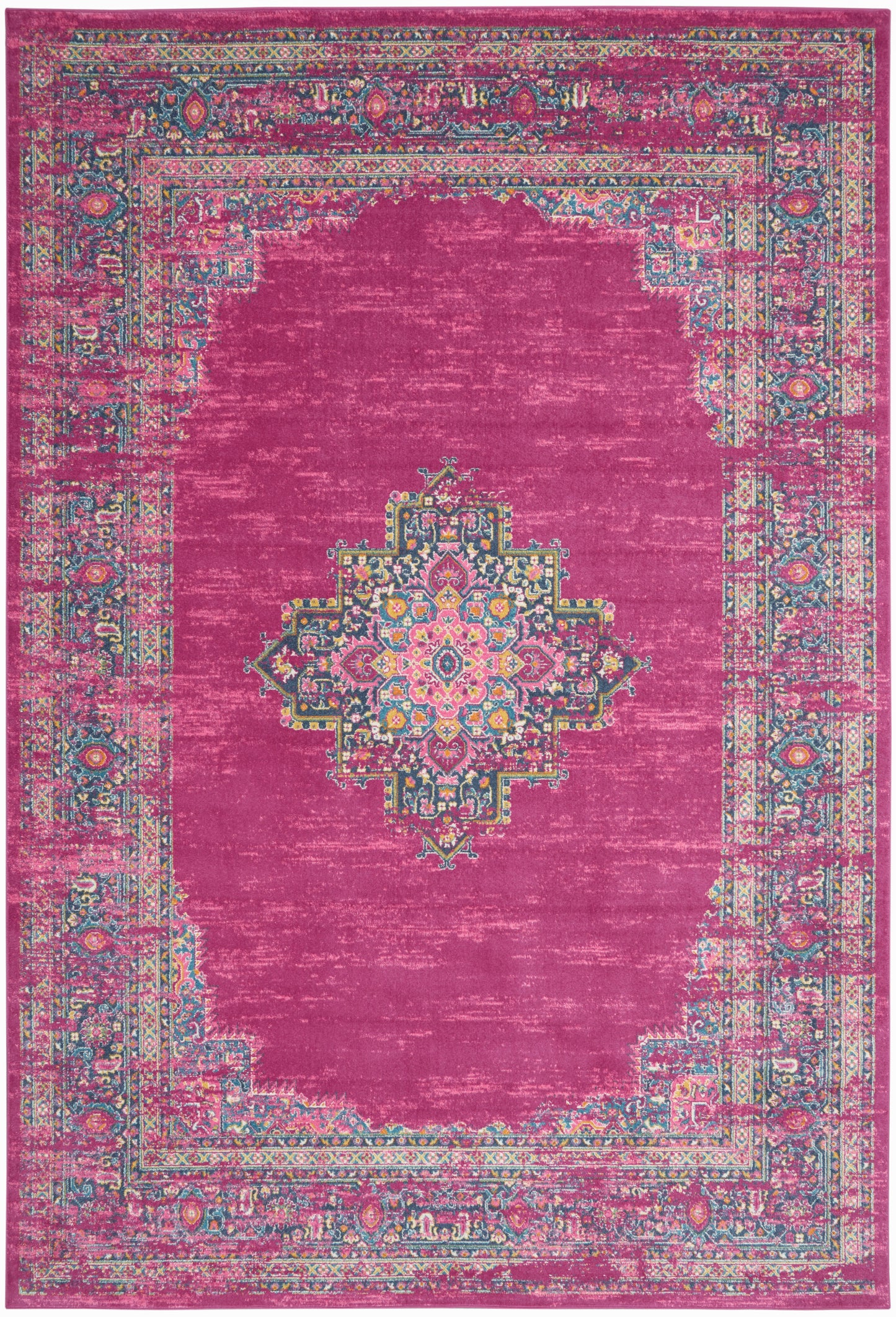 Nourison Home Passion PSN03 Fuchsia Transitional Power-loomed Rugs